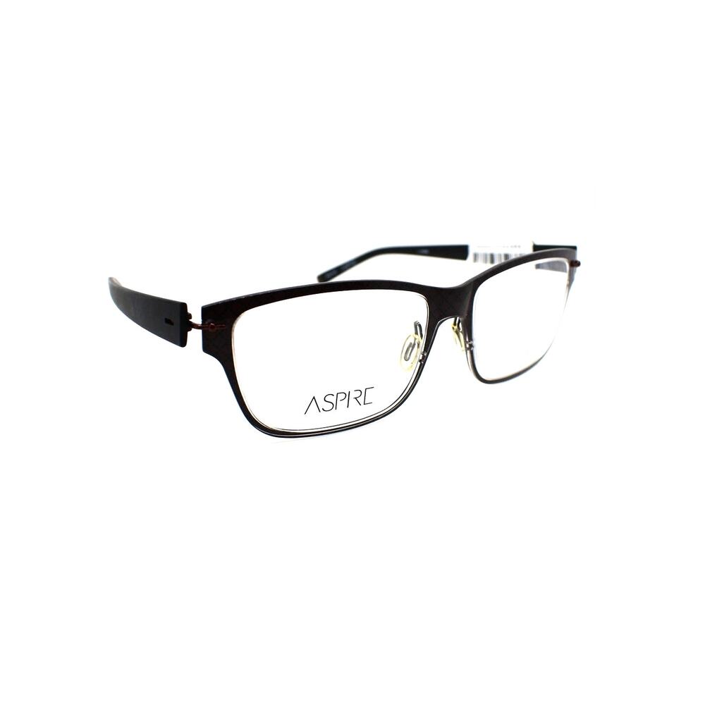 Aspire Influential Brown Argyle 56-17-145mm Eyeglasses FRAMES ONLY - NEW